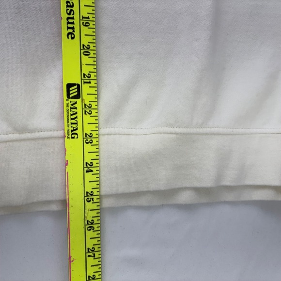 Southern Proper Off White Quarter Zip Pullover Sweatshirt Plaid Lined Size L - Picture 10 of 10